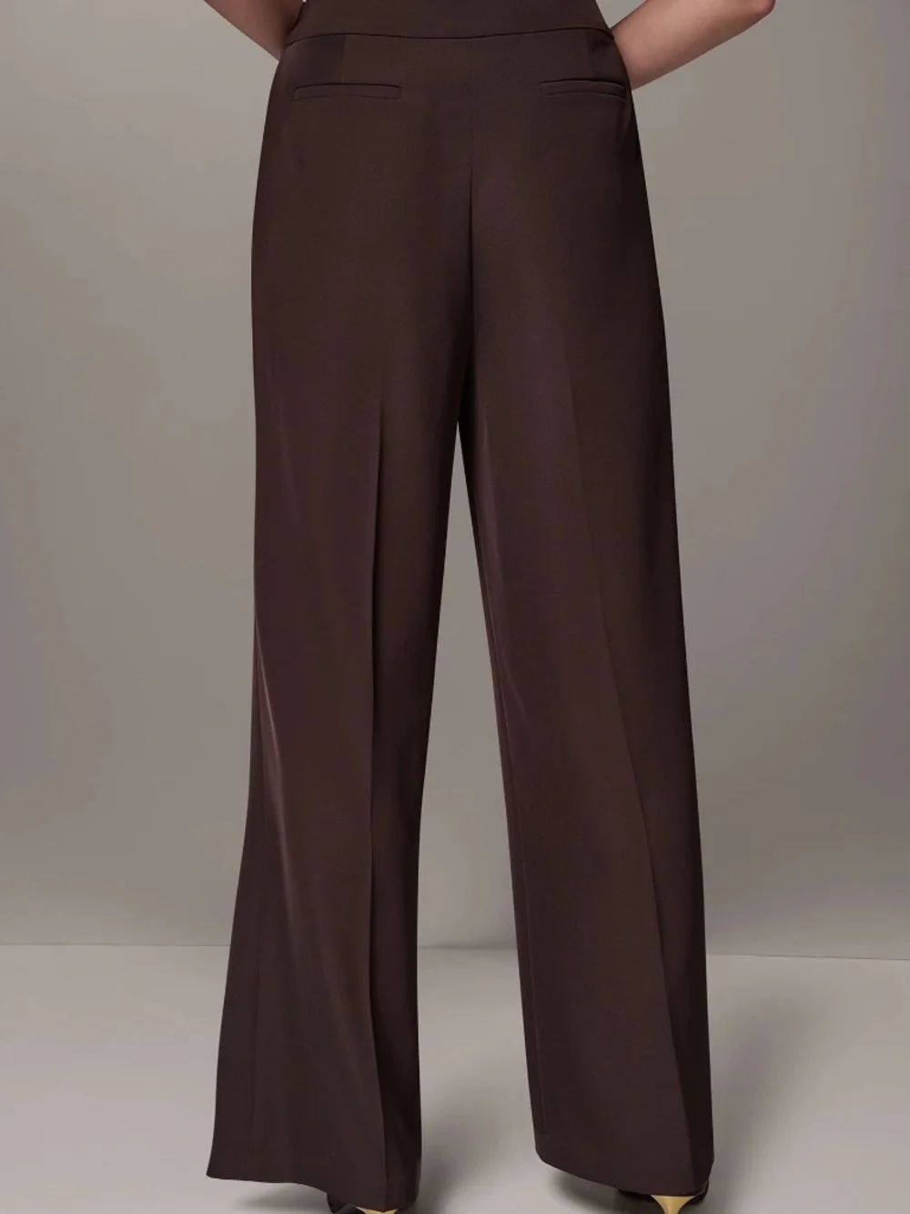 Donna Karan High Rise Wide Leg Pant